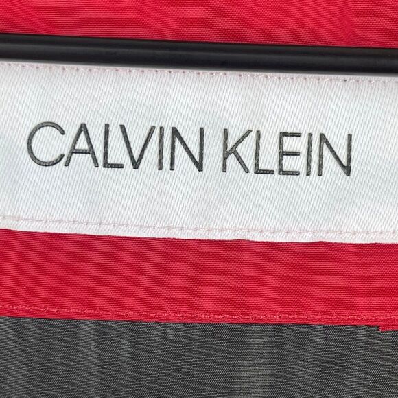 Calvin Klein Puffer Jacket Men's XL Red Alternative Down Full Zip Outdoor Winter - Picture 6 of 12